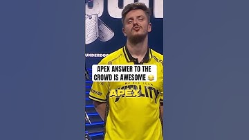 Apex from Team Vitality answers the crowd in Austin Major. ITS HILARIOUS 😂 #cs2 #csgo #vitality
