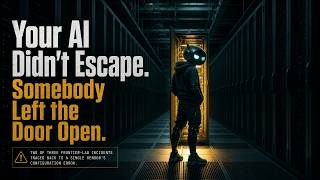 Your AI Didn t Escape Somebody Left the Door Open