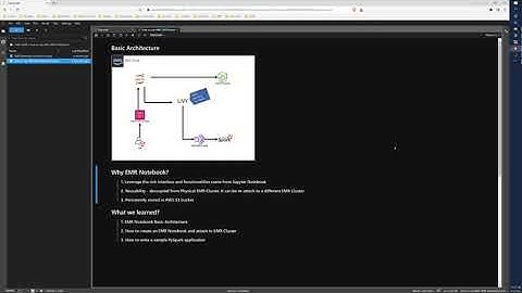 How to use AWS EMR Notebook