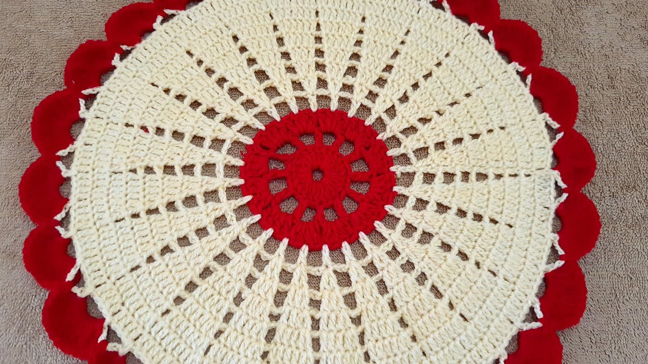 Thalposh, woolen rumal, crosia thalposh ke design, crochet thalposh