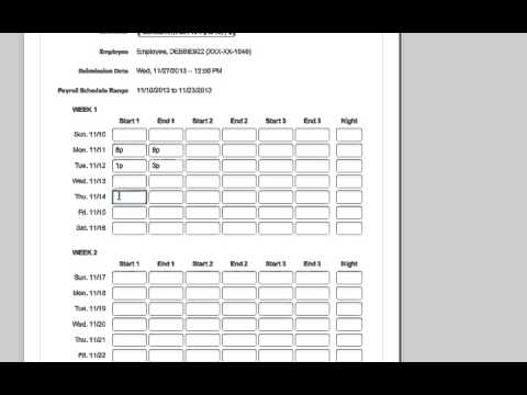 creating a timesheet pca youtube sign in timesheet