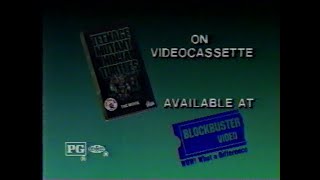 Tmnt Teenage Mutant Ninja Turtles - Vhs Release 1990 Tv Commercial