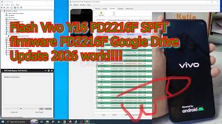 Tutorial Flash Vivo Y16 PD2216F via SP FlashTool Work