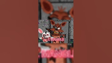 [FNAF] ORIGINAL FOXY BEATS UP MANGLE #videogamecharacter #fnaf #edit