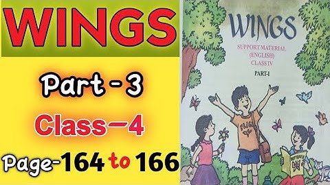 Wings class 4 Part-3 || Lesson - 9 || page 164 -166 || activity 1 to 6 || @StudyMapping