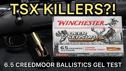 BARNES TSX KILLERS?! 6.5 Creedmoor Copper Impact 125gr Ammo Test