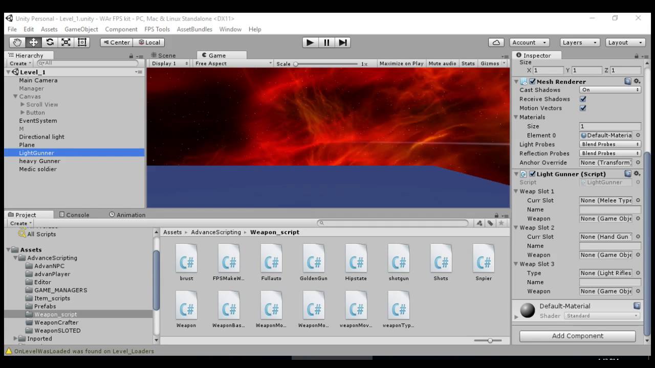 Unity 3D Making A Game FPS (Slot Based) Part 1 - YouTube