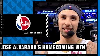'It's a dream come true!' - Rookie Jose Alvarado EUPHORIC after first game in MSG | NBA on ESPN