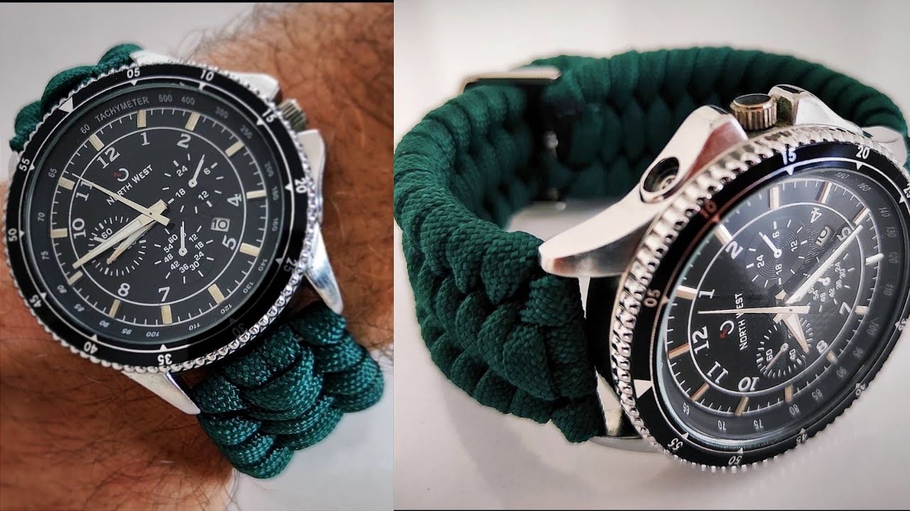 Paracord Watch Strap Making SLİM TRİLOBİTE MODEL - Paracord Saat Kordonu Yapımı