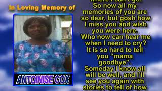 Antoinise Cox MEMORIAL