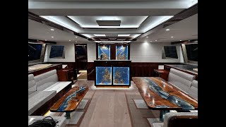 Sketch To Sea: HH Catamarans Superyacht 8801 PreCompletion Interior Walkthrough