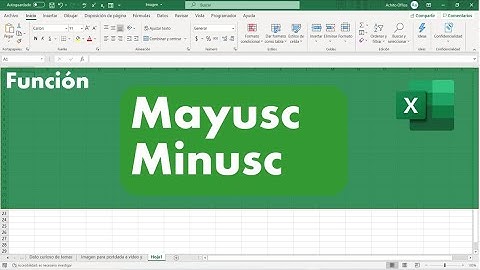 Función Mayusc y Minusc | Excel