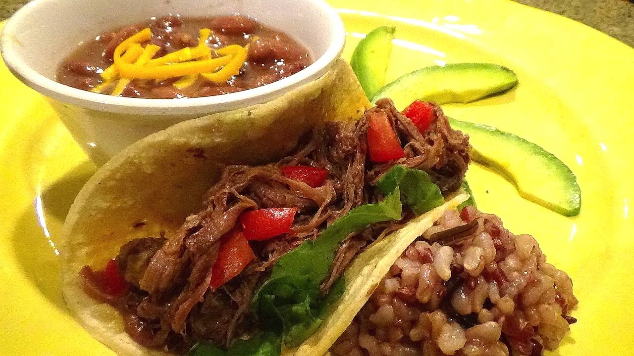 The Best Shredded Beef Taco Meat and Wild Rice - YouTube