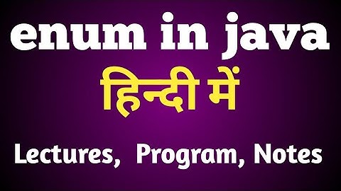 enum keyword in java