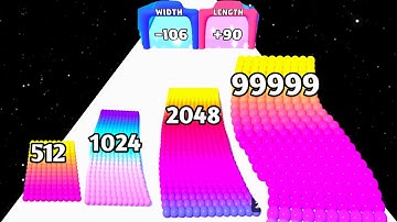 Canvas Run vs Roof Rails - ASMR Gameplay (NOOB vs PRO vs HACKER) Satisfying Mobile Games