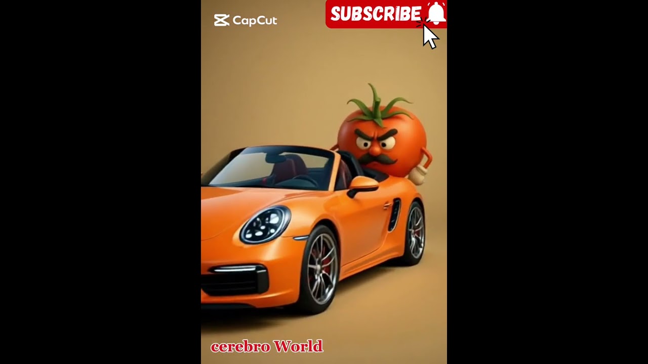 Mad Tomato Hits the Road 🍅🚗 || Grumpy Tomato in Car 🍅😤🚗 || Furious Tomato Drives 🍅😤🚘