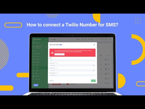 How to connect a Twilio Phone Number for SMS?