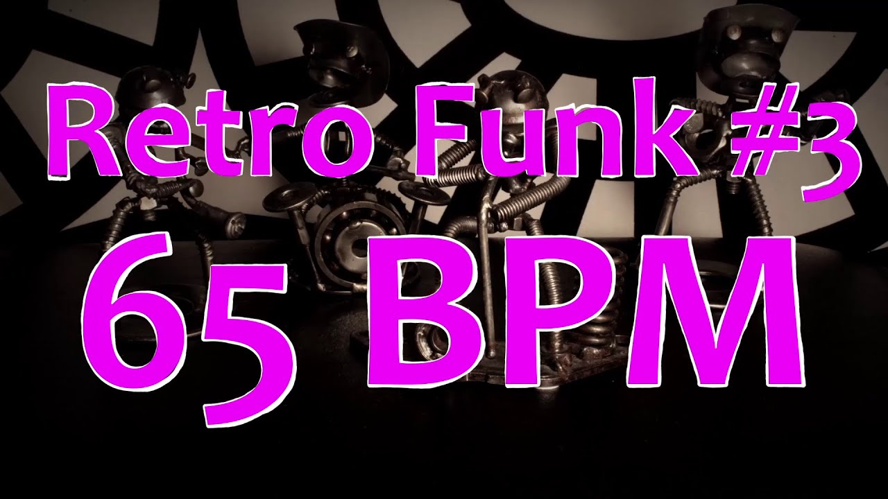 65 BPM Retro Funk 3 4/4 Drum Beat Drum Track Funk Drum beat YouTube