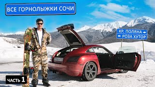 Автопутешествие в Сочи и Абхазию. Горнолыжки сочи - Газпром Альпика, Лаура, Поляна, Роза Хутор