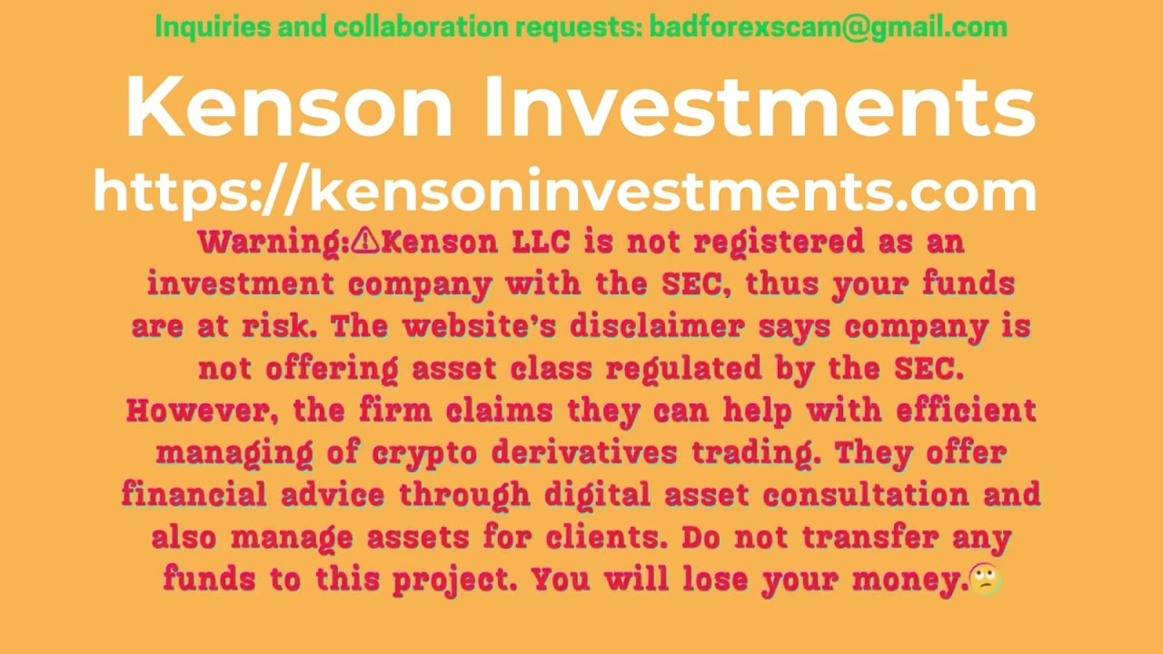 Kensoninvestments Review Beware Of Kenson Investments not Kensoninvestments Review Beware Of Kenson Investments not