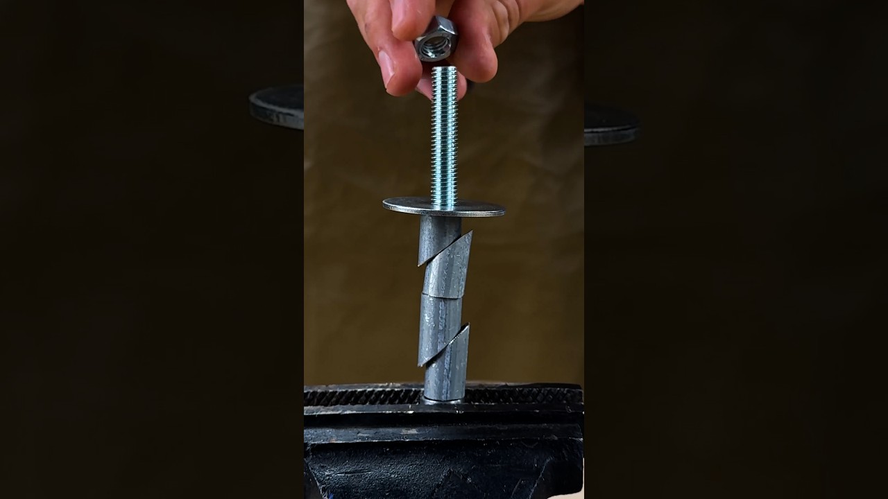 Dynabolt Wall Installation Hack 🔩 #diy #bolt #wall #trick