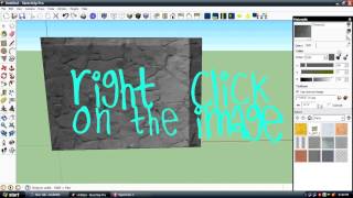 how to make a picture to permanent texture in sketchup