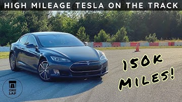 One Lap in the Model S 70D on The Race Track!