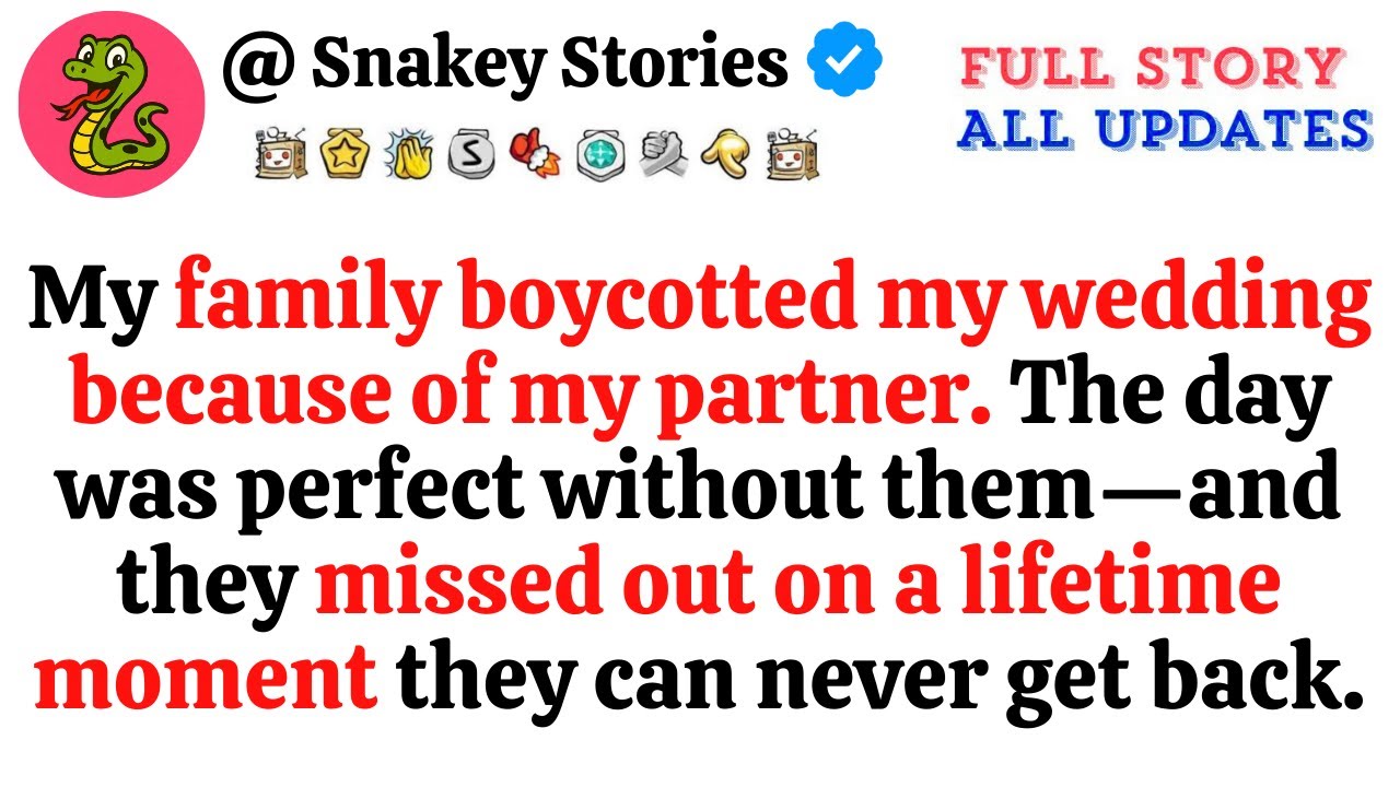 Family Boycotted My Wedding Over My Partner; Wedding Was Perfect Without Them And They Missed Out Hu