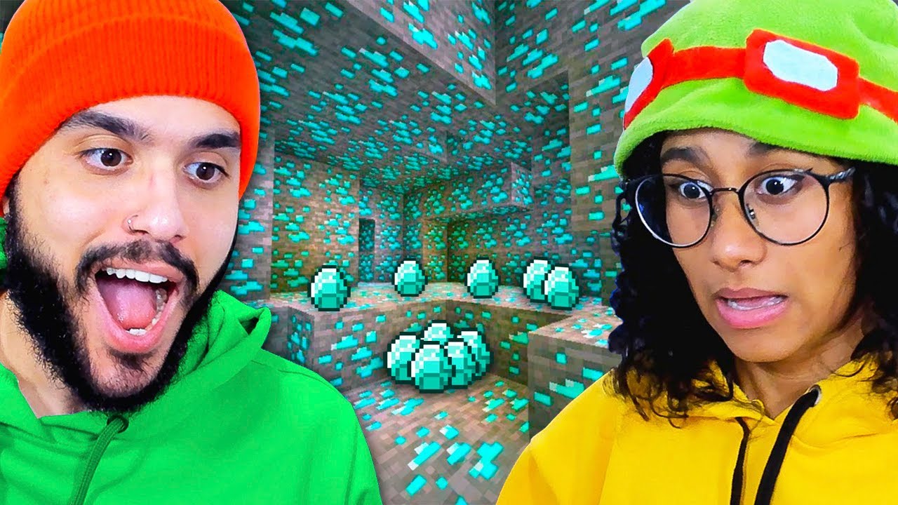 ENCONTRAMOS DIAMANTES NO MINECRAFT