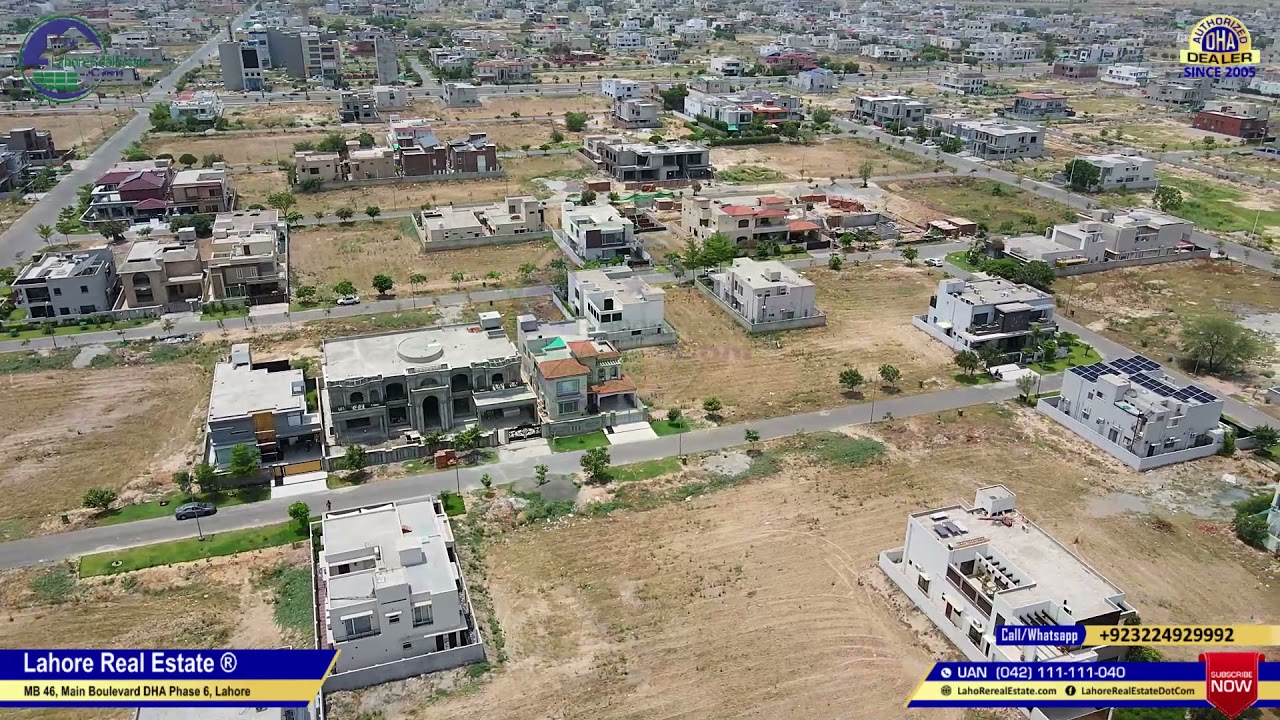 DHA Phase 6 Lahore M-Block | Latest Prices & Construction Activity | Drone Video | June 2021