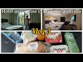 Quarantine in Australia||Food provided during quarantine||done 14 days Hotel quarantine in Australia