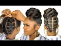 Quick &amp; Easy Rubber Band Hairstyle Using Braid Extension