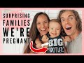 SURPRISING our FAMILIES that we're PREGNANT!