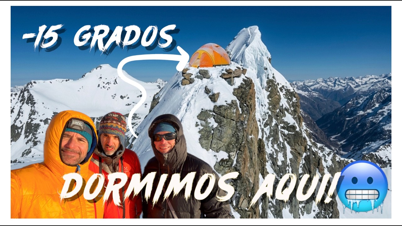 DORMIMOS sobre la nieve a -15 grados: Las PUERTAS del CIELO I PEÑA PRIETA (4K)