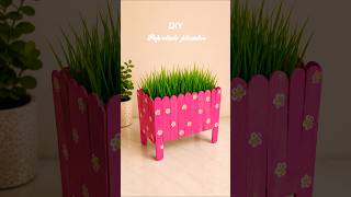 DIY Pop stick planter|Easy home decor|plant stand#easycraft#homedecor #planter#howtomake#diy#easydiy