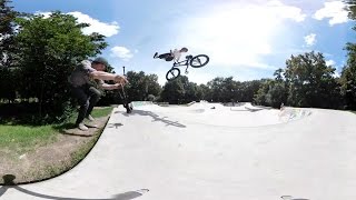 INSANE 4K 360 VR: BMX BIKE RIDING in Skatepark with Felix Prangenberg ⚡️ screenshot 4