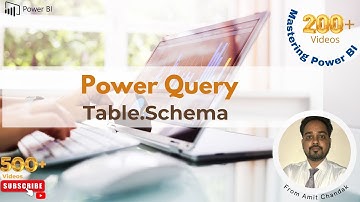 Learn Power BI Beginners 207: Power Query Table.Schema