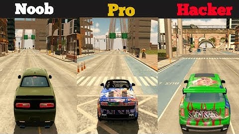 NOOB 🆚 PRO 🆚 HACKER RACING CAR PARKING MULTIPLAYER NOOB Vs Pro vs HACKER CAR DRIVING