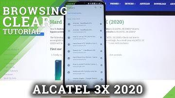 Delete Browser Data - Clear Browser on ALCATEL 3X 2020