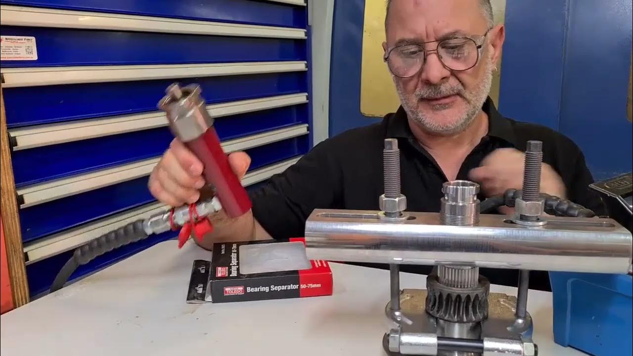 How to use a bearing separator with our hydraulic puller YouTube
