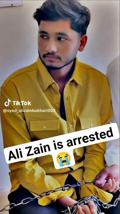 Ali Zain is arrested 😭/Syed Ali Zain Bukhari/Hasi song/Arrested/Trending/Sad/Viral news/Short
