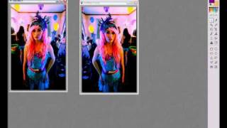 Photofiltre: My personal editing style, mirroring, and funky text.
