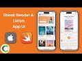 Ebooks Reader and Audiobooks Listen App template in iOS Swift