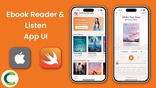 Ebooks Reader and Audiobooks Listen App template in iOS Swift