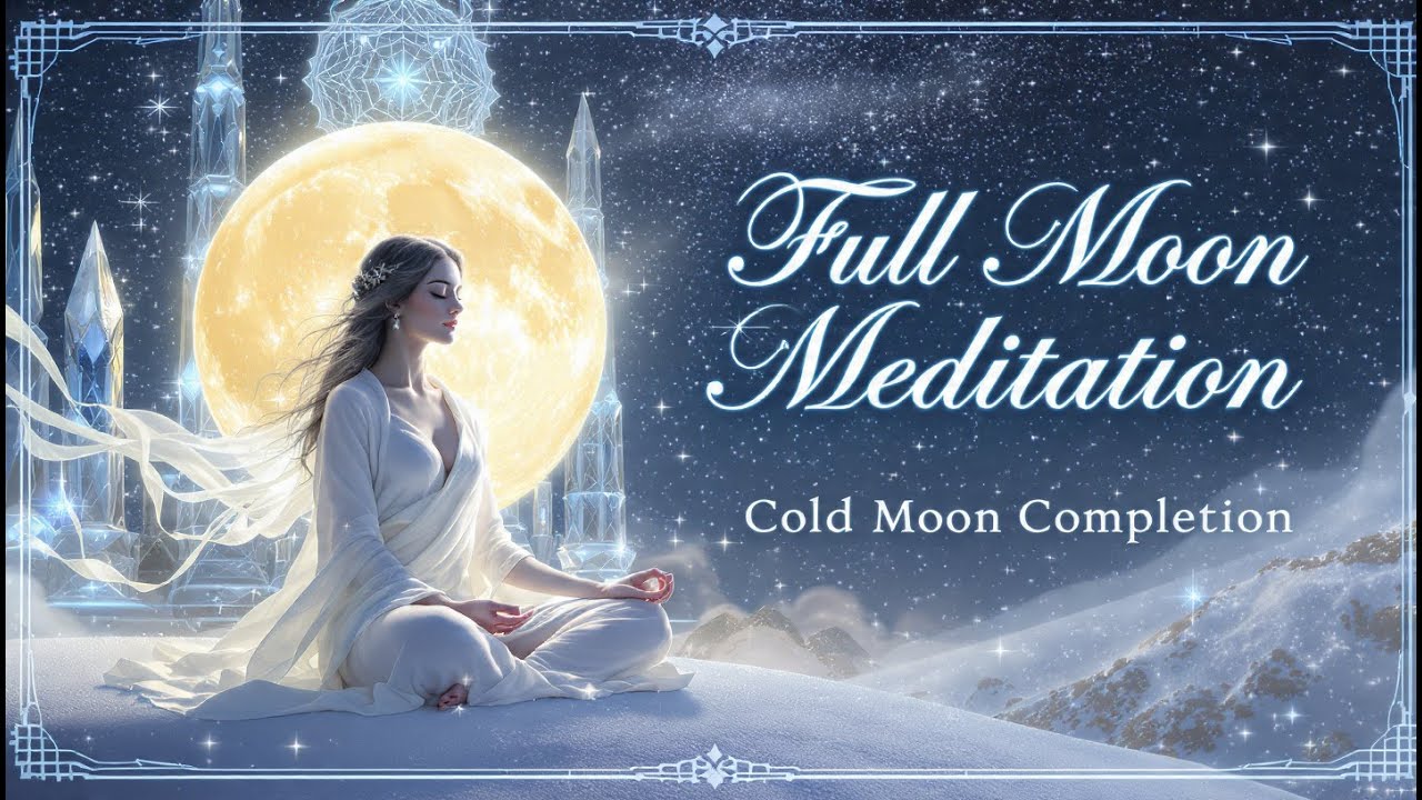 Guided Cold Moon Meditation December 2025 | Year-End Completion & Winter's Wisdom| Full Moon Release