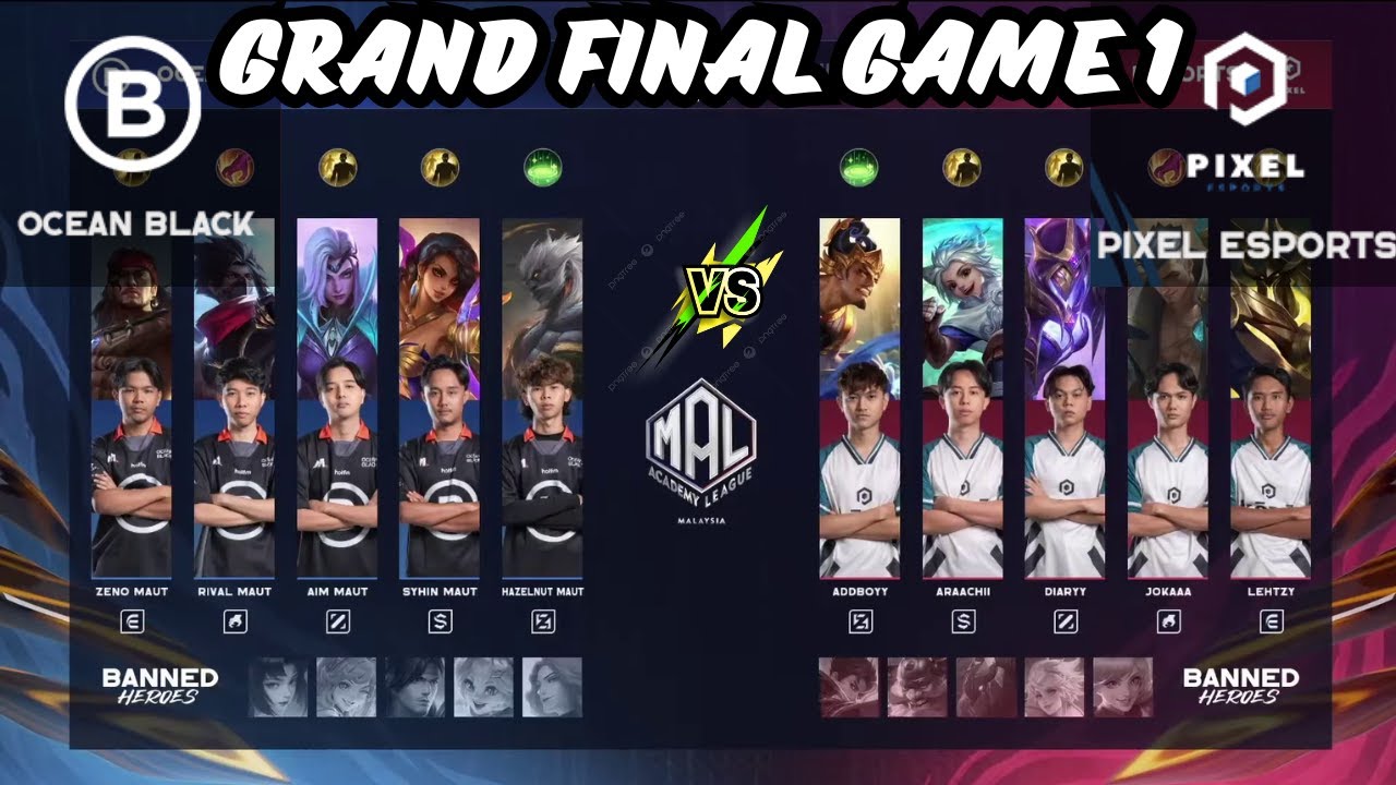 OCEAN BLACK VS PIXEL ESPORTS GAME1❗PLAYOFFS MAL MY S4❗