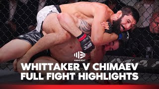 Thumbnail for "STILL UNDEFEATED...!" 🤯 Robert Whittaker vs Khamzat Chimaev | Full Fight Highlights | Main Event