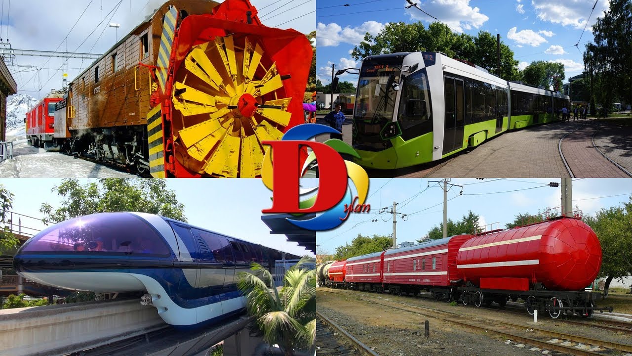 ⁣Изучаем поезда и железнодорожный транспорт для детей / Обучающее видео про железную дорогу