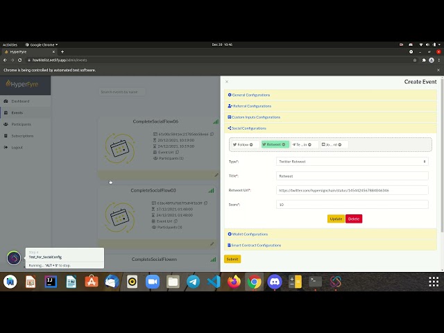 Hyperfyre Application/TestProject Demo.