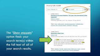 How To Search JSTOR